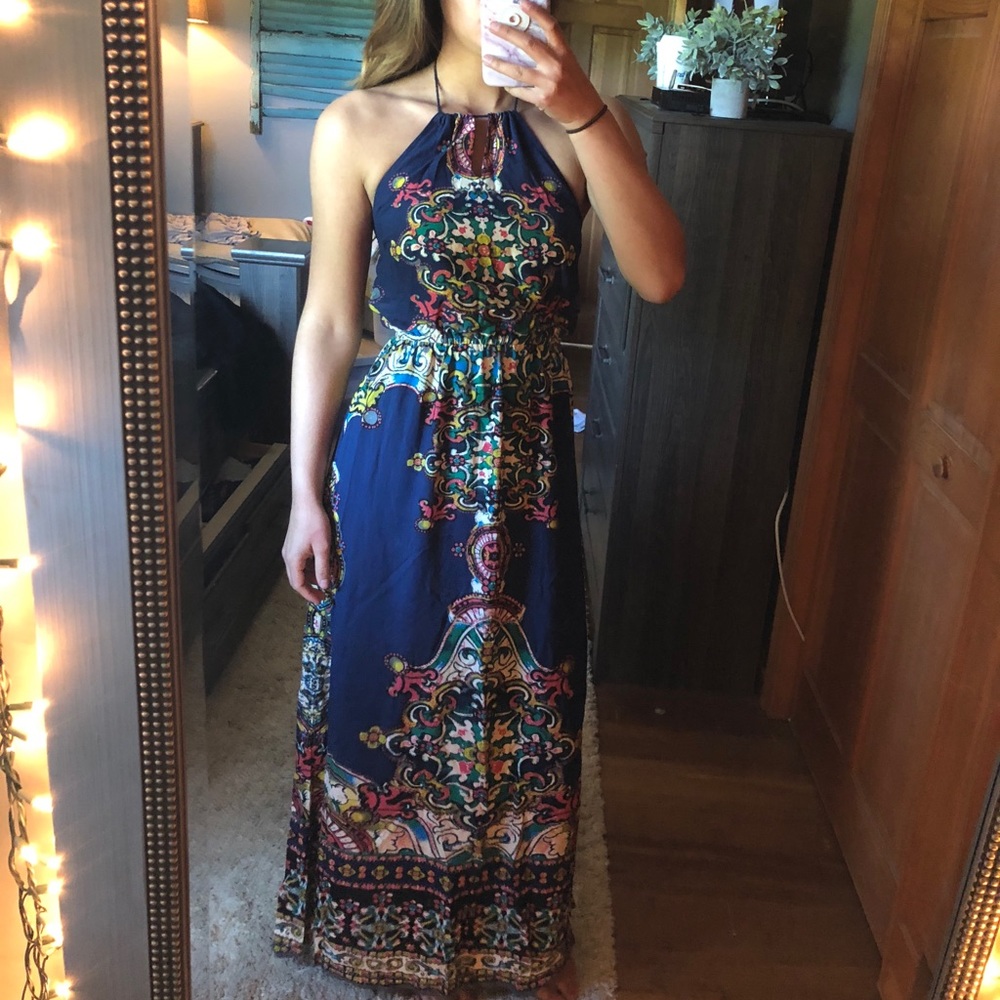 Printed maxi dress